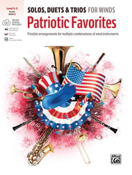 Solos, Duets & Trios for Winds: Patriotic Favorites Flute / Oboe Book EPRINT cover Thumbnail